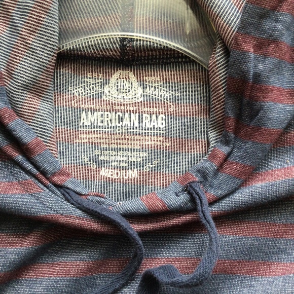 American Rag Long Sleeves Tee with Hood size M - Picture 3 of 3